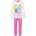 Pigiama Bambina Disney Principesse 3-6 maniche lunghe in cotone estivo ART.HQ2159 LATTE